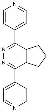 6,7-Dihydro-1,4-di-4-pyridinyl-5H-cyclopenta[d]pyridazine Structure