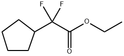 Cyclopentyl-difluoro-acetic acid ethyl ester Structure