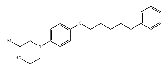 Ethanol, 2,2'-[p-(5-phenylpentyloxy)phenylimino]di- (6CI) Structure