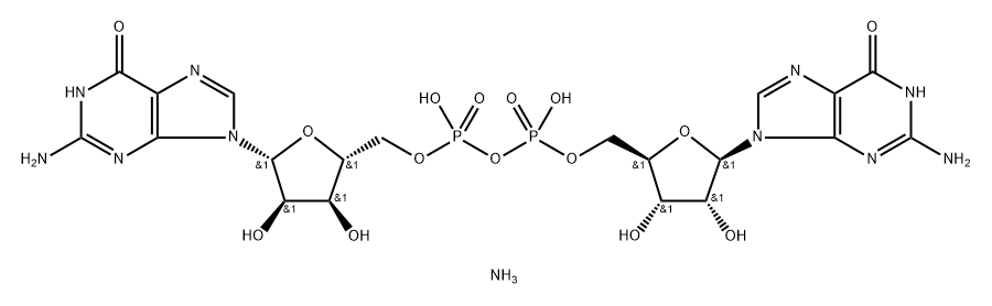 P1,P2-DI(GUANOSINE-5') DIPHOSPHATEAMMONI UM,102783-41-5,结构式