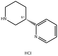Pyridine, 2-(3S)-3-piperidinyl-, hydrochloride (1:1) Structure