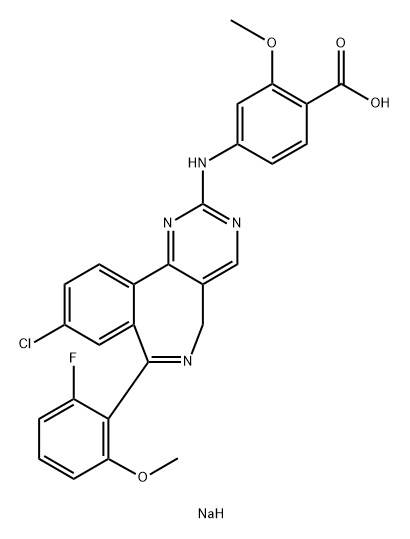 ALISERTIB SODIUM, 1028486-06-7, 结构式