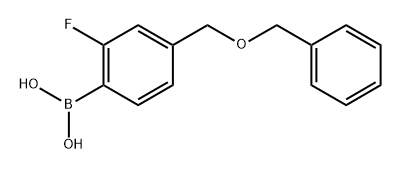 4-Benzyloxymethyl-2-fluorophenylboronic acid,1029439-51-7,结构式
