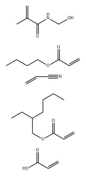 102958-45-2 2-Propenoic acid, polymer with butyl 2-propenoate, 2-ethylhexyl 2-propenoate, N-(hydroxymethyl)-2-methyl-2-propenamide and 2-propenenitrile