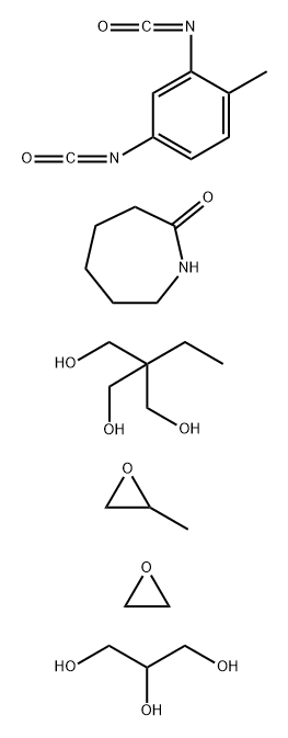 2H-Azepin-2-one, hexahydro-, polymer with 2,4-diisocyanato-1-methylbenzene, 2-ethyl-2-(hydroxymethyl)-1,3-propanediol, methyloxirane, oxirane and 1,2,3-propanetriol Struktur