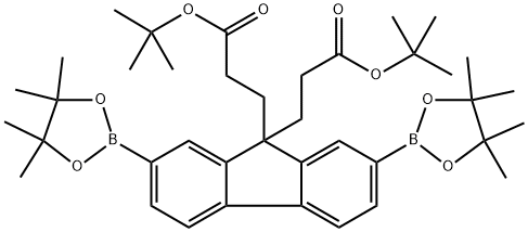 1030632-68-8 9H-Fluorene-9,9-dipropanoic acid, 2,7-bis(4,4,5,5-tetramethyl-1,3,2-dioxaborolan-2-yl)-, 9,9-bis(1,1-dimethylethyl) ester