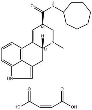 (6aR,9R)-N-Cycloheptyl-7-methyl-4,6,6a,7,8,9-hexahydroindolo[4,3-fg]quinoline-9-carboxamide maleate Structure