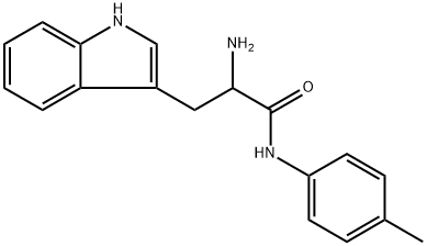 1H-Indole-3-propanamide, α-amino-N-(4-methylphenyl)- Structure