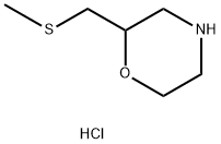 Morpholine, 2-[(methylthio)methyl]-, hydrochloride Structure