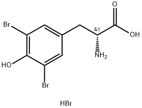 D-Tyrosine, 3,5-dibromo-, hydrobromide (1:1) Struktur