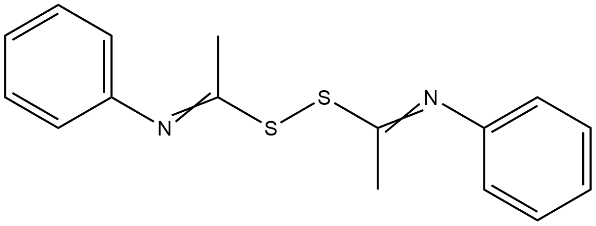 Disulfide, bis[1-(phenylimino)ethyl] (9CI) 结构式