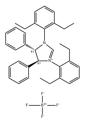 1033618-45-9 (4S,5S)-1,3-双(2,6-二乙基苯基)-4,5-二苯基-4,5-二氢-1H-咪唑-3-鎓 四氟硼酸盐