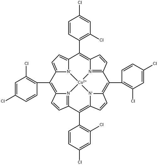 5,10,15,20-Tetrakis(2,4-dichlorophenyl)porphyrin Cobalt(II) Structure