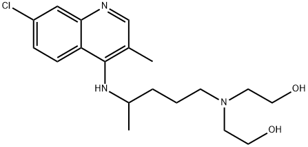Ethanol, 2,2'-[4-[(7-chloro-3-methyl-4-quinolyl)amino]pentylimino]di- (6CI) Structure