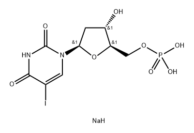 5-IODO-2'-DEOXYURIDINE 5'-*MONOPHOSPHATE SODIUM Structure