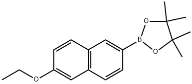 2-(6-ethoxynaphthalen-2-yl)-4,4,5,5-tetramethyl-1,3,2-dioxaborolane Structure