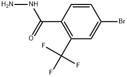 4-Bromo-2-(trifluoromethyl)benzoic acid hydrazide Structure