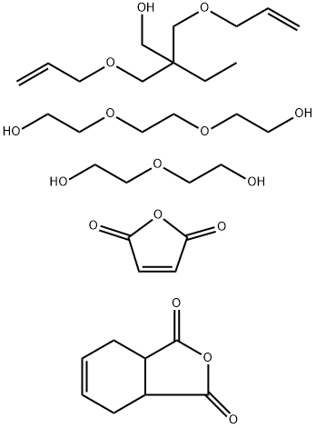 1,3-Isobenzofurandione, 3a,4,7,7a-tetrahydro-, polymer with 2,2-bis[(2-propenyloxy)methyl]-1-butanol, 2,2'-[1,2-ethanediylbis(oxy)]bis[ethanol], 2,5-furandione and 2,2'-oxybis[ethanol]|