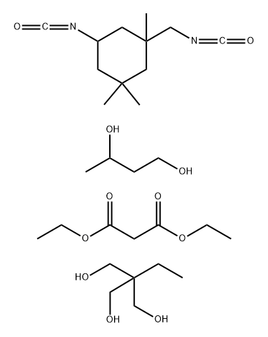 1,3-Butanediol, polymer with 2-ethyl-2-(hydroxymethyl)-1,3-propanediol and 5-isocyanato-1-(isocyanatomethyl) -1,3,3-trimethylcyclohexane, di-Et malonate-blocked Structure