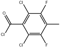 2,6-Dichloro-3,5-difluoro-4-methylbenzoyl chloride,103877-77-6,结构式