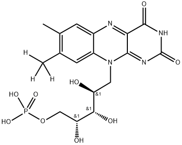 [2H3]-Riboflavin-5-phosphate Structure