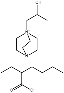 1-(2-Hydroxypropyl)-4-aza-1-azoniabicyclo[2.2.2]octane salt with 2-ethyl hexanoic acid (1:1),103969-79-5,结构式