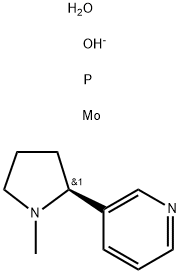 nicotinium molybdophosphate resin|