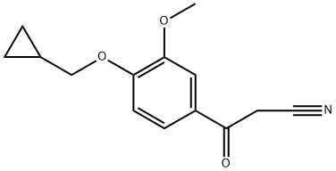 Benzenepropanenitrile, 4-(cyclopropylmethoxy)-3-methoxy-β-oxo-,1040724-13-7,结构式