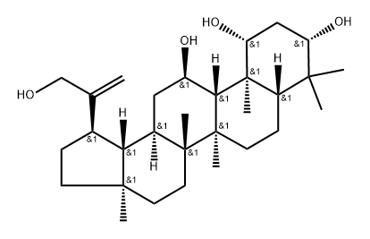 Lup-20(30)-ene-1,3,11,29-tetrol, (1β,3β,11α)- Structure