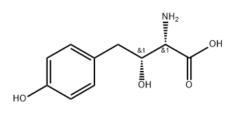 (2S,3R)-2-氨基-3-羟基-4-(4-羟基苯基)丁酸,104241-29-4,结构式