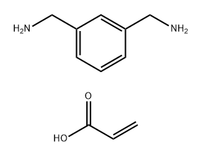 2-Propenoic acid, polymer with 1,3-benzenedimethanamine Struktur