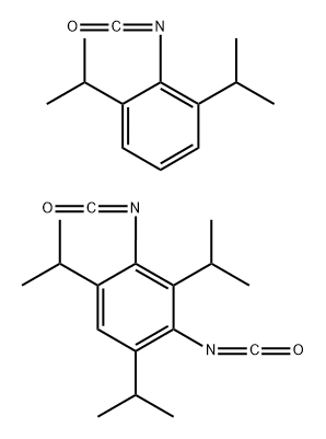 Benzene, 2,4-diisocyanato-1,3,5-tris(1-methylethyl)-, reaction products with 2-isocyanato-1,3-bis(1-methylethyl)benzene,104376-62-7,结构式