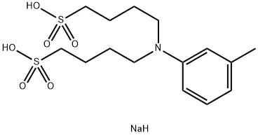 N,N-Bis-(4-sulfobutyl)-3-methylaniline Disodium Salt 化学構造式