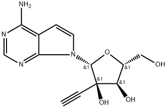 7-Deaza-2'-C-ethynyladenosine 化学構造式