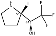 2-Pyrrolidinemethanol, α-(trifluoromethyl)-, (αR,2S)- Structure