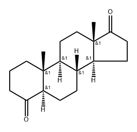 5α-Androstane-4,17-dione,10455-14-8,结构式