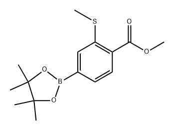 methyl 2-(methylthio)-4-(4,4,5,5-tetramethyl-1,3,2-dioxaborolan-2-yl)benzoate|