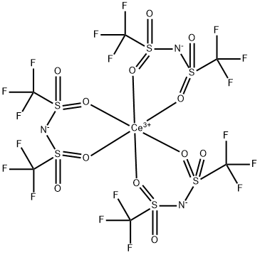 双(三氟甲磺酰基)亚胺铈(III), 1046099-39-1, 结构式