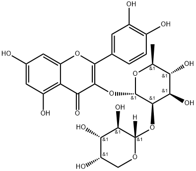 Quercitrin 2''-O-arabinoside Struktur