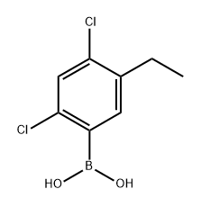 2,4-Dichloro-5-ethylphenylboronic acid Structure