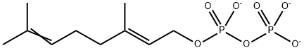反-3,7-二甲基-2,6-辛二烯基磷酸铵,104715-14-2,结构式