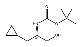 (S)-tert-Butyl (1-cyclopropyl-3-hydroxypropan-2-yl)carbamate Structure