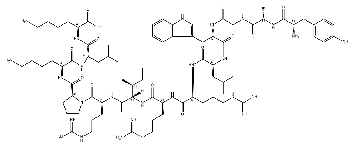 dynorphin A (1-13), Ala(2)-Trp(4)- 结构式