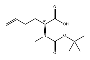 Boc-(S)-2-methyl amino)hex-5-enoic Structure
