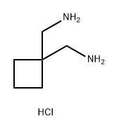 1-(氨基甲基)环丁基]甲胺二盐酸盐,104889-94-3,结构式