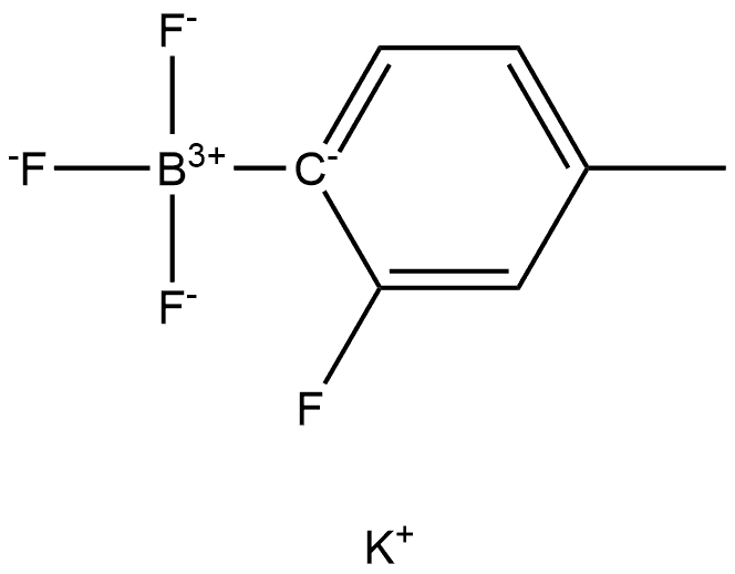 potassium trifluoro(2-fluoro-4-methylphenyl)borate Structure