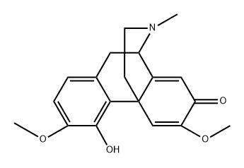 Floripavine (Salutaridine) 化学構造式