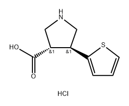 (+/-)-trans-4-(2-thienyl)-pyrrolidine-3-carboxylic acid-HCl|