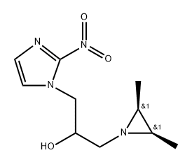 α-[[(2α,3α)-2,3-Dimethyl-1-aziridinyl]methyl]-2-nitro-1H-imidazole-1-ethanol,105027-77-8,结构式