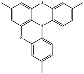 3,7,11-三甲基苯并[5,6][1,4]噻嗪并[2,3,4-KL]吩噻嗪 结构式